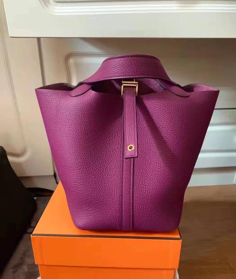 Neue Handtasche aus Lychee-Grain-Leder für Damen Medium 22CM von Joom DACH