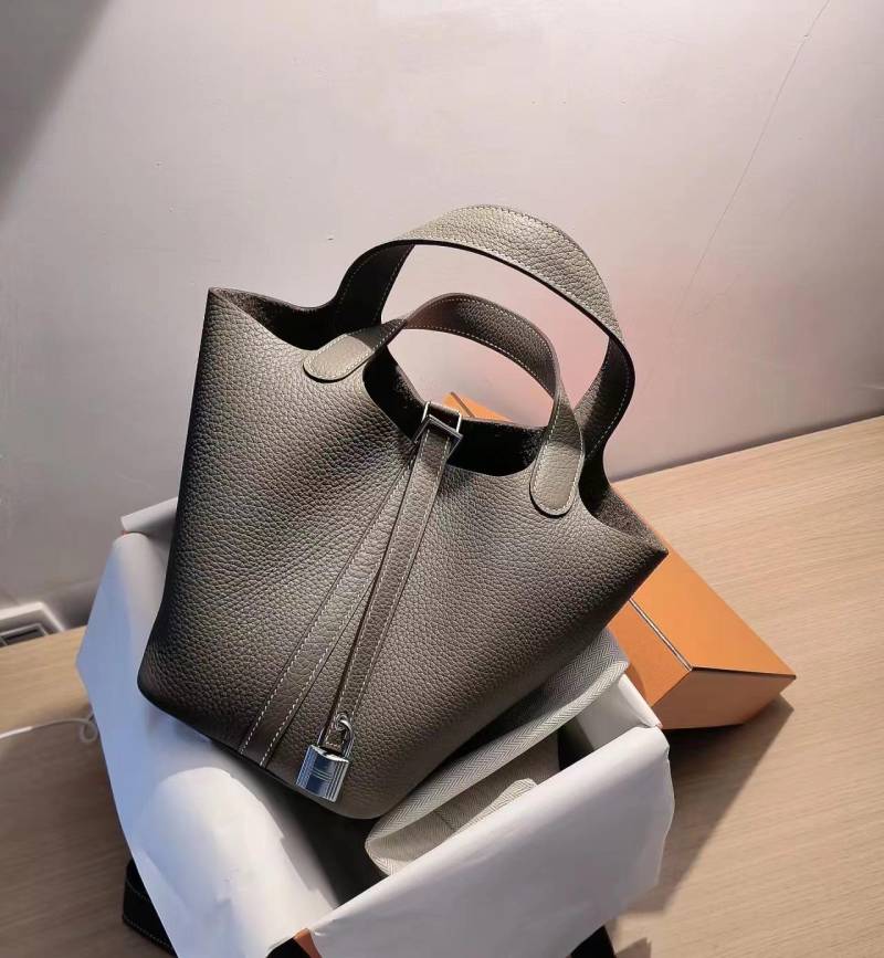 Neue Handtasche aus Lychee-Grain-Leder für Damen Medium 22CM von Joom DACH