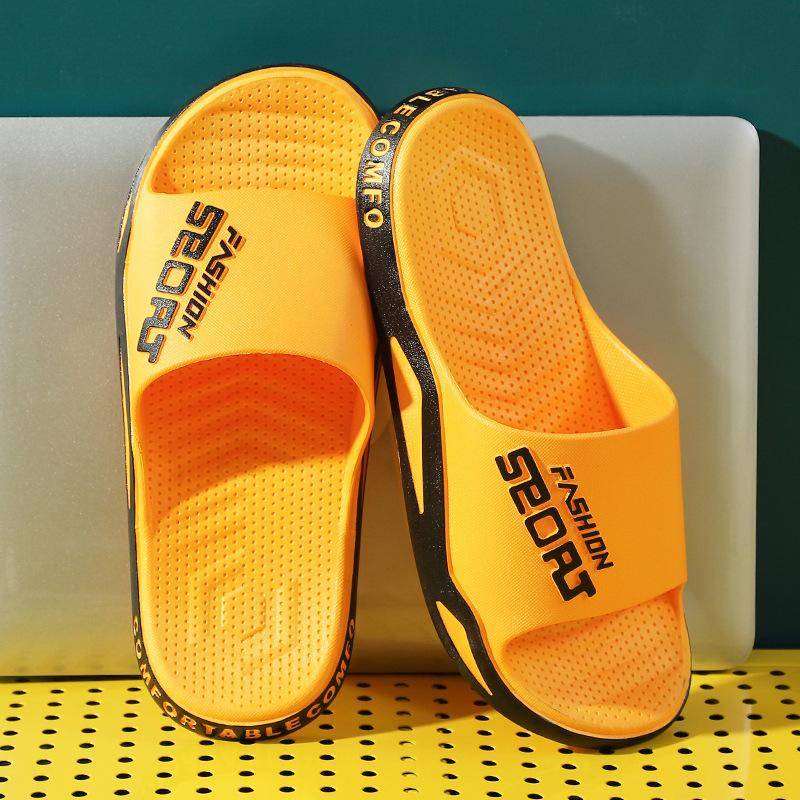 Neue Hausschuhe Herren Sommer Sport Outdoor Rutschfest Paare Zuhause Badezimmer Sandalen und Hausschuhe Damen Ciabatte Uomo Flip Flop 36-37 von Joom DACH
