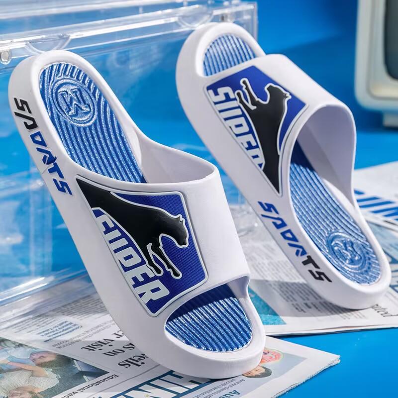 Neue Hausschuhe Herren Sommer Sport Outdoor Rutschfeste Paare Home Badezimmer Sandalen und Sport Hausschuhe Herren Flip Flop Slipper 44-45 blau Neue Hausschuhe Herren Sommer Sport Outdoor Rutschfeste Paare Home Badezimmer Sandalen und Sport Hausschuhe Herren Flip Flop Slipper 44-45 blau von Joom DACH