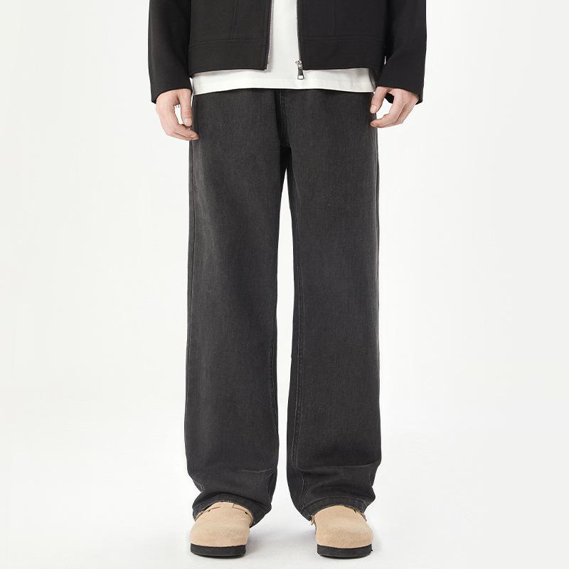 Neue Herbst Lila Jeans für Männer und Frauen, Lockere Straight High Street Weitbein Freizeithose XXXL von Joom DACH