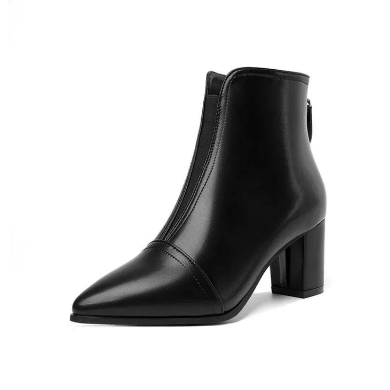 Neue Herbst Winter Frau Stiefel Frauen Schuhe Damen Niedrigen Absätzen Stiefeletten Frauen Plattform Warme Fleece Schuhe Schnee Stiefel Bottes 40 schwarz von Joom DACH