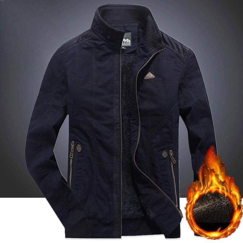 Neue Herbst- und Winter Herren Baumwolljacke Kurz Fleece Verdickt Lässig Übergröße Mantel XXXL von Joom DACH