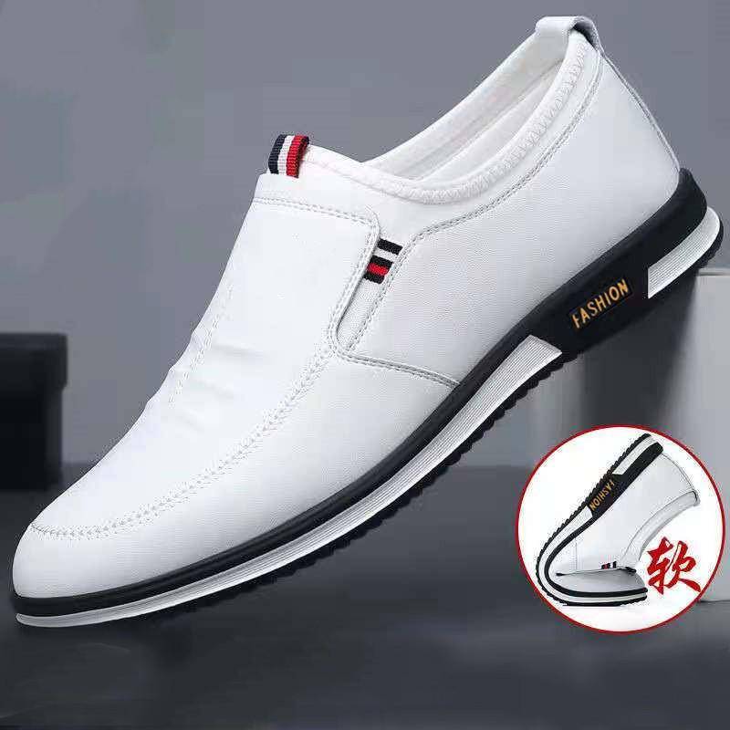 Neue Herren Business Lederschuhe Koreanische Mode Britischen Stil Casual Schuhe Bedecken Füße Weiße Schuhe 42 von Joom DACH