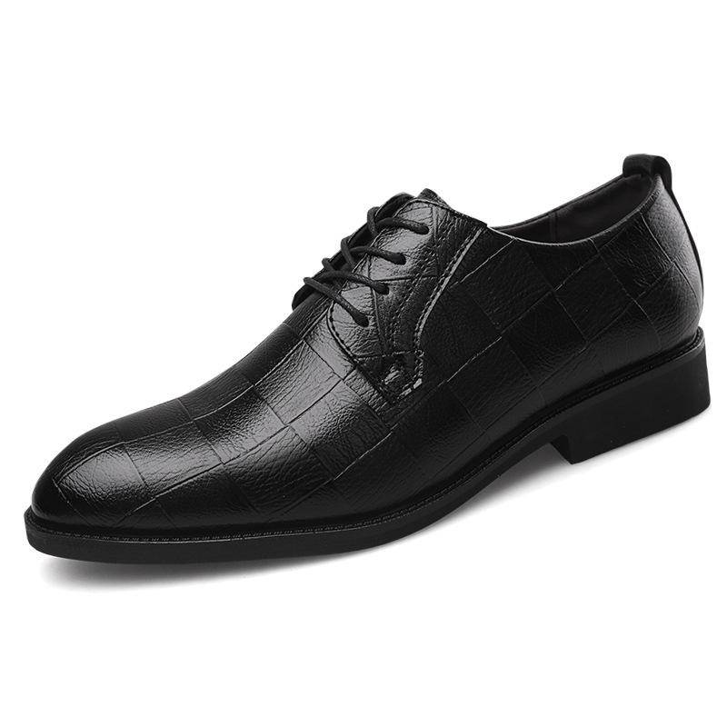 Neue Herren Freizeitschuhe Extra große Größe Business Kleid Lederschuhe Herren Schnürschuhe Vielseitige Hochzeitsschuhe 39 schwarz von Joom DACH