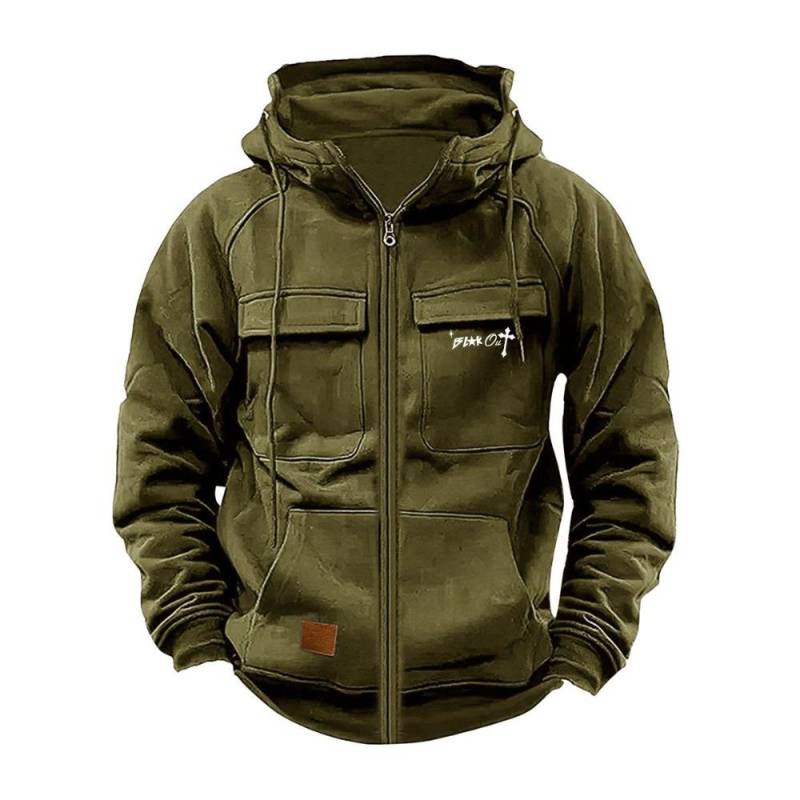Neue Herren-Herbst-Kapuzenpullover, Sweatshirts, lässige Kapuzenjacke für Herren, Wintermäntel XXXL armee grüne von Joom DACH