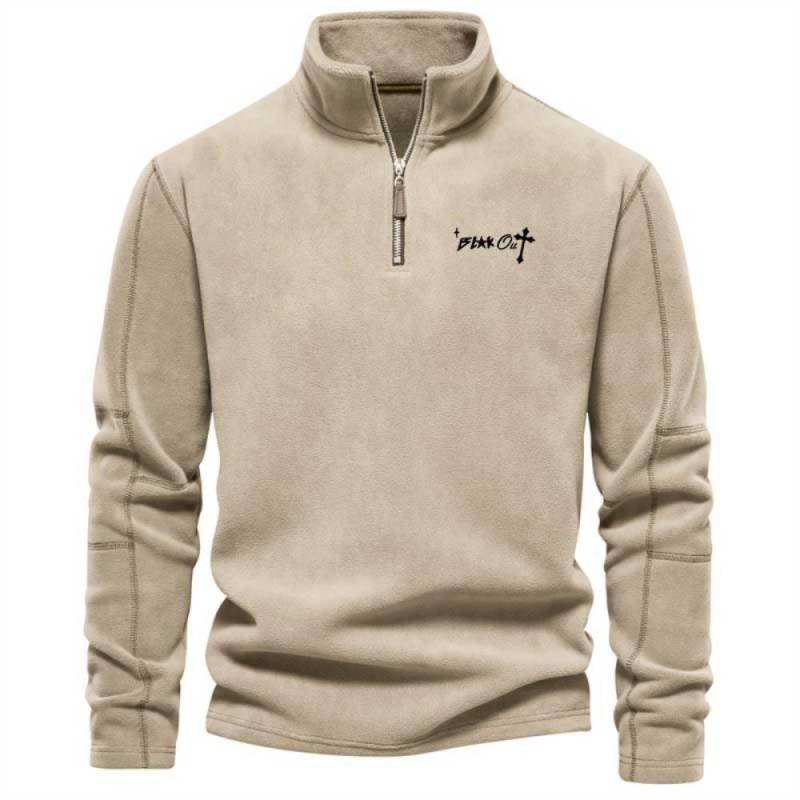 Neue Herren Hoodie Quarter Zip Hoodies Tasche Sport & Outdoor Streetwear Cool Casual Frühling Herbst Kleidung Hoodies Sweatshirts XL beige von Joom DACH