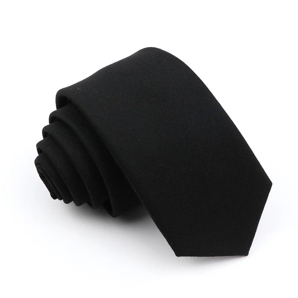 Neue Herren-Krawatte, einfarbig, gestreift, weich, schmal, 6 cm, Jacquard-Krawatte 1 von Joom DACH