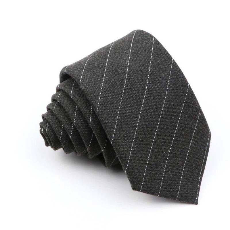 Neue Herren-Krawatte, einfarbig, gestreift, weich, schmal, 6 cm, Jacquard-Krawatte 18 von Joom DACH