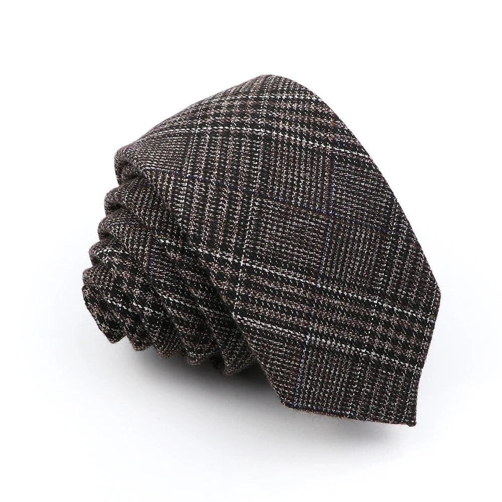 Neue Herren-Krawatte, einfarbig, gestreift, weich, schmal, 6 cm, Jacquard-Krawatte 21 von Joom DACH