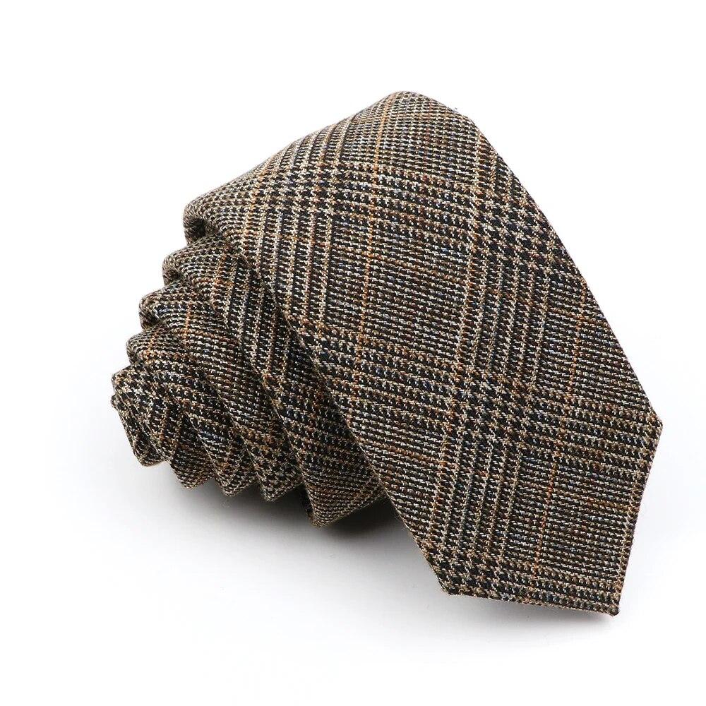 Neue Herren-Krawatte, einfarbig, gestreift, weich, schmal, 6 cm, Jacquard-Krawatte 22 von Joom DACH