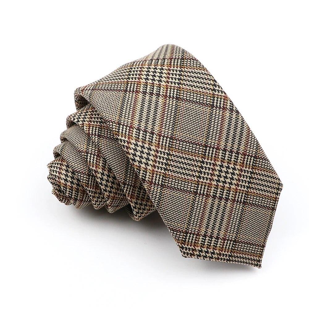 Neue Herren-Krawatte, einfarbig, gestreift, weich, schmal, 6 cm, Jacquard-Krawatte 23 von Joom DACH