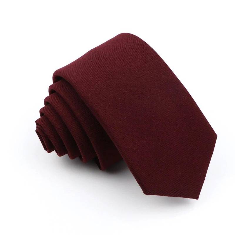 Neue Herren-Krawatte, einfarbig, gestreift, weich, schmal, 6 cm, Jacquard-Krawatte 3 von Joom DACH