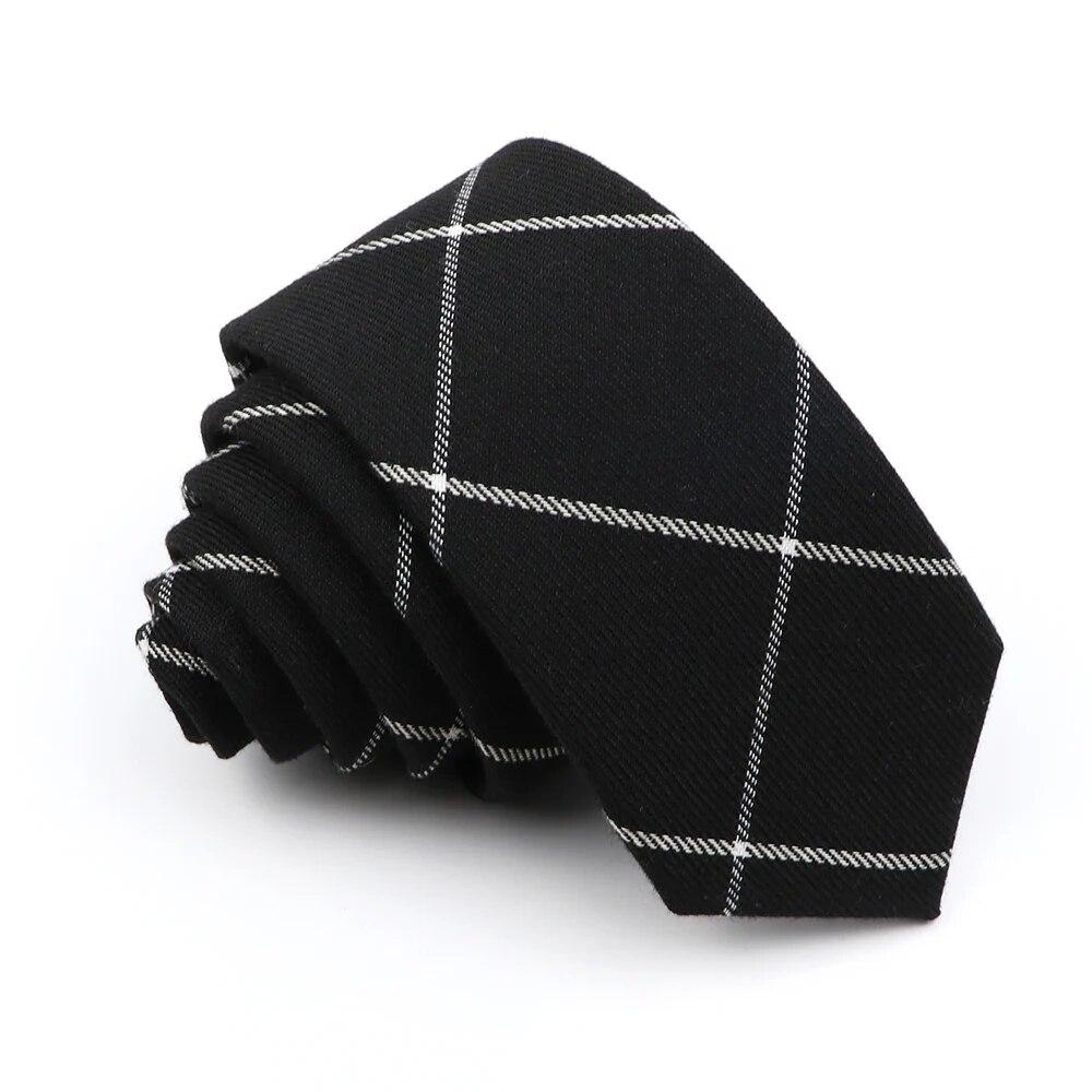 Neue Herren-Krawatte, einfarbig, gestreift, weich, schmal, 6 cm, Jacquard-Krawatte 8 von Joom DACH