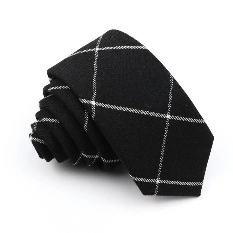 Neue Herren-Krawatte, einfarbig, gestreift, weich, schmal, 6 cm, Jacquard-Krawatte 8 von Joom DACH