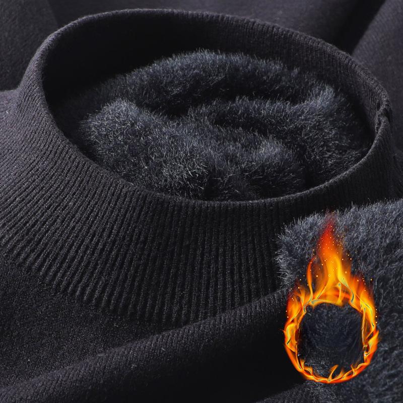 Neue Herren Strickpullover Einfarbig Rollkragen Atmungsaktive Pullover Warm Outdoor Basic Streetwear Herbst Business Oberteile 3XL von Joom DACH