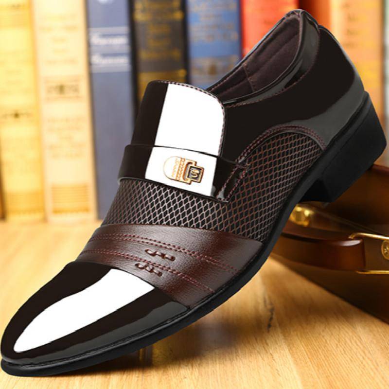Neue Herrenschuhe Business Formale Herren Lederschuhe Große Größe Britische Freizeitschuhe Herrenschuhe 48 braun von Joom DACH