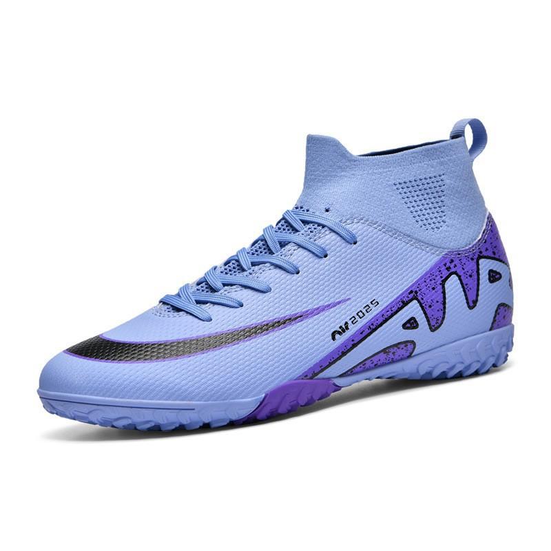 Neue High-Top-Fußballschuhe für Herren und Damen mit gebrochenen Stollen TF Student AG Lange Stollen Wettkampf Training Sport Fußballschuhe Rutschfest 35 von Joom DACH