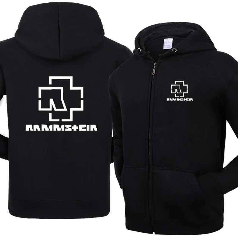 Neue Kapuzenjacke Rammstein Zipper Cardigan Herrenmode Kapuzenloser Pullover Herren 4XL von Joom DACH