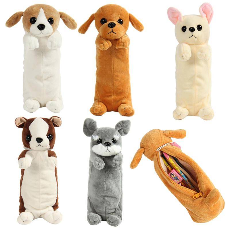 Neue Kawaii-Neuheit-Simulation 5 Stil süße Hunde Bleistift Fall weiche Plüsch Schule Schreibwaren Stift Tasche Geschenk für Mädchen Jungen Studenten von Joom DACH