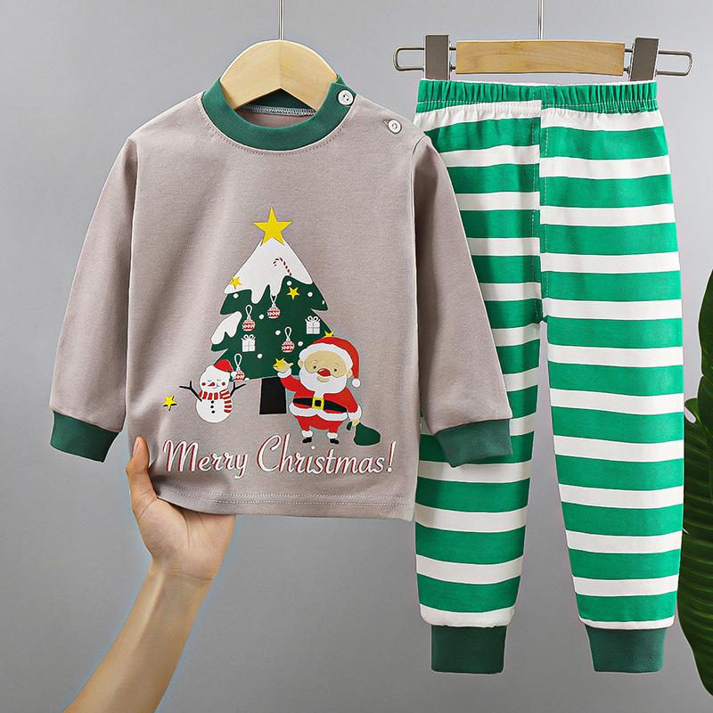 Neue Kinder Jungen Mädchen Reine Baumwolle Pyjamas Niedlichen Cartoon Langarm Pyjamas Kleinkind Baby Herbst Nachtwäsche Kinder Kleidung Sets 110cm von Joom DACH