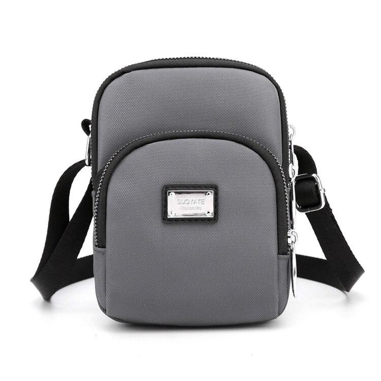 Neue Kleine Frauen Schulter Tasche Nylon Damen Handy umhängetaschen Einfache mädchen Geldbörse Weibliche Handtaschen Vintage Umhängetasche graue von Joom DACH