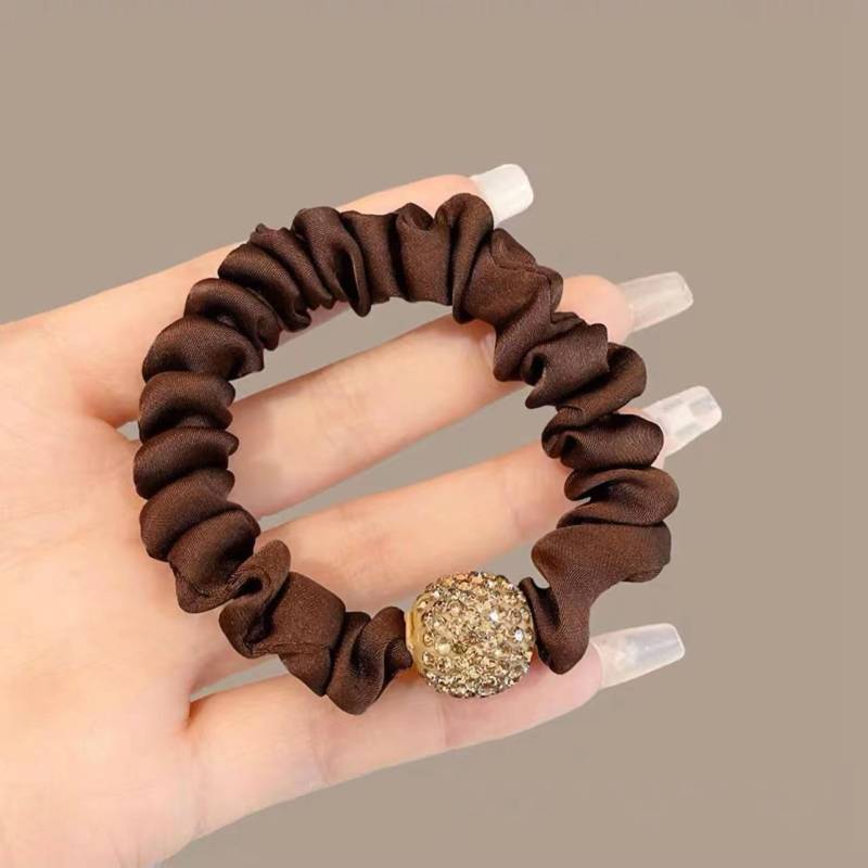 Neue Koreanische Perle Haar Krawatten Hohe Elastische Frau Haarband Scrunchies Mädchen Pferdeschwanz-halter Gummiband Mode Haar Zubehör von Joom DACH