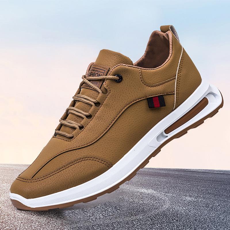 Neue Leder Freizeitsportschuhe Herren Koreanische Version Allround Daddy Schuhe Herrenschuhe Laufschuhe Studentenschuhe Sport und Freizeit 44 von Joom DACH