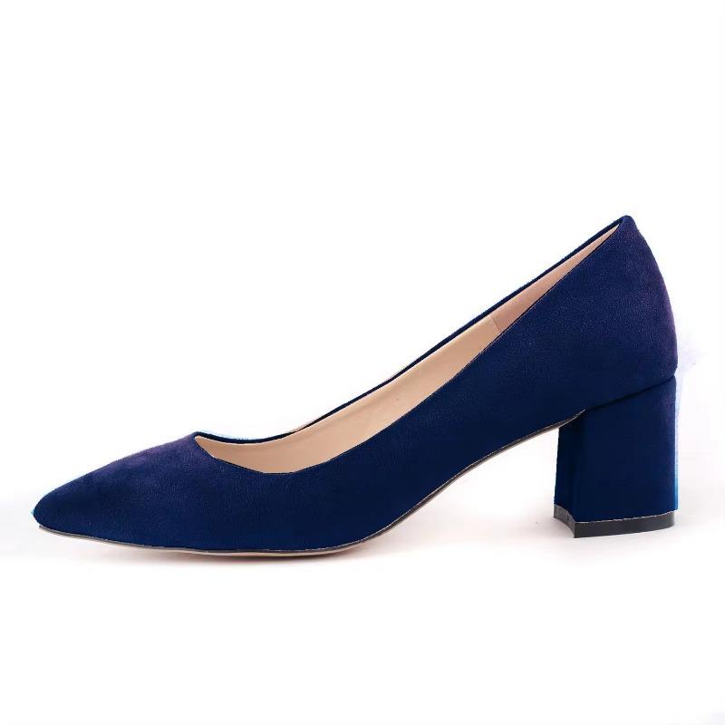 Neue Leder High Heels Schuhe Mode Damen Pumps Spitz Apricot Klassische Casual Mädchen Büro Kleid damen kleid schuhe 40 blau von Joom DACH
