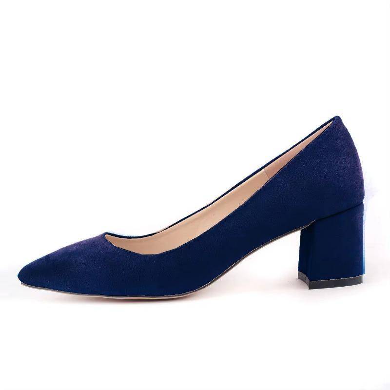 Neue Leder High Heels Schuhe Mode Damen Pumps Spitz Apricot Klassische Casual Mädchen Büro Kleid damen kleid schuhe 40 blau von Joom DACH