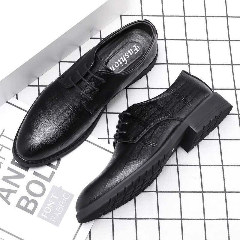 Neue Lederschuhe Herren Business Kleid echtes Leder weiches Leder weiche Sohle Casual Herrenschuhe innere Höhe erhöhen Hochzeit Bräutigam Schuhe 44 von Joom DACH