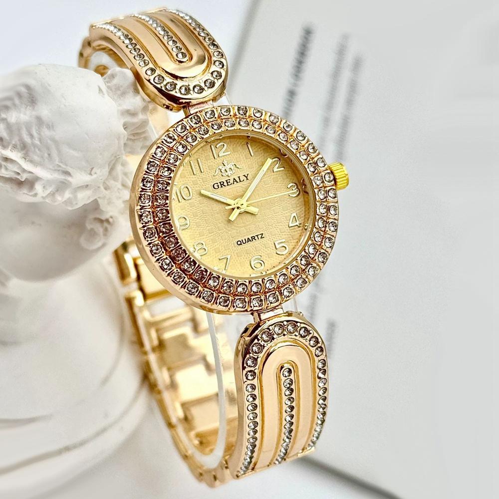 Neue Luxus Damen Uhren Lässige Strass Damen Quarz Uhr Mode Uhr Uhr Damen Armbanduhr Relogio Feminino Uhr Damen von Joom DACH