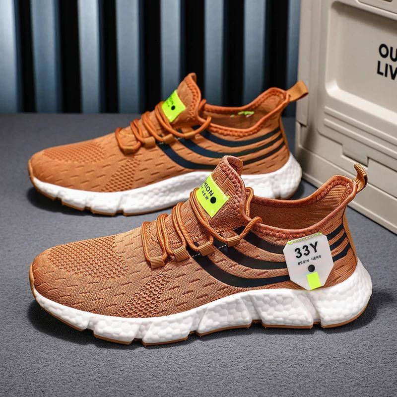 Neue Männer Casual Sport Schuhe Atmungsaktiv Leichte Turnschuhe Outdoor Mesh Schwarz Laufschuhe Athletisch Jogging Tenis Wanderschuhe 44 von Joom DACH