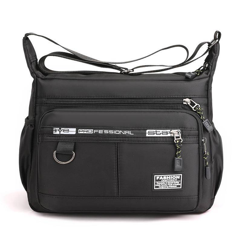 Neue Männer Umhängetaschen Männlichen Nylon Schulter Taschen Junge Messenger Bags Mann Handtaschen für Reise Casual Große Satchel Grau schwarz von Joom DACH