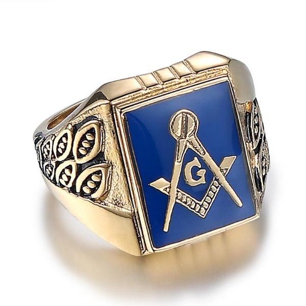 Neue Mason Ring Männer Signet Freimaurer Freimaurer Ring Vintage Punk Schmuck Freimaurerei Mann Männliche Geschenke 13 von Joom DACH