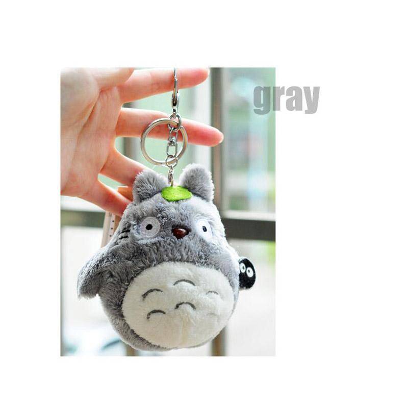 Neue Mini 10 cm mein Nachbar Totoro Plüschtier Kawaii Anime Totoro Schlüsselanhänger Spielzeug gefüllte Plüschpuppe grau von Joom DACH