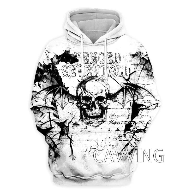 Neue Mode Frauen/Männer 3D-Druck Avenged Sevenfold Rock Hoodies Kapuzenpullover Harajuku Hoodie Sweatshirts Tops H03 XL von Joom DACH