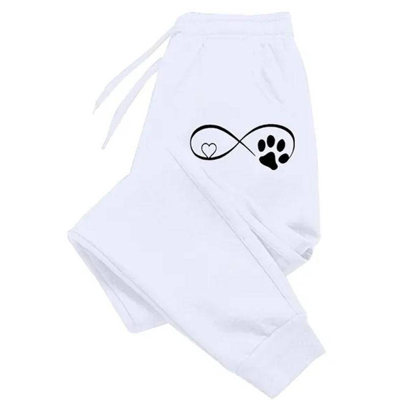 Neue Mode Gedruckt Lange Hosen Hosen Frauen Sport Hosen Lose Fleece Einfarbig Lange Hosen Outdoor Jogging Hosen XXL weiß von Joom DACH