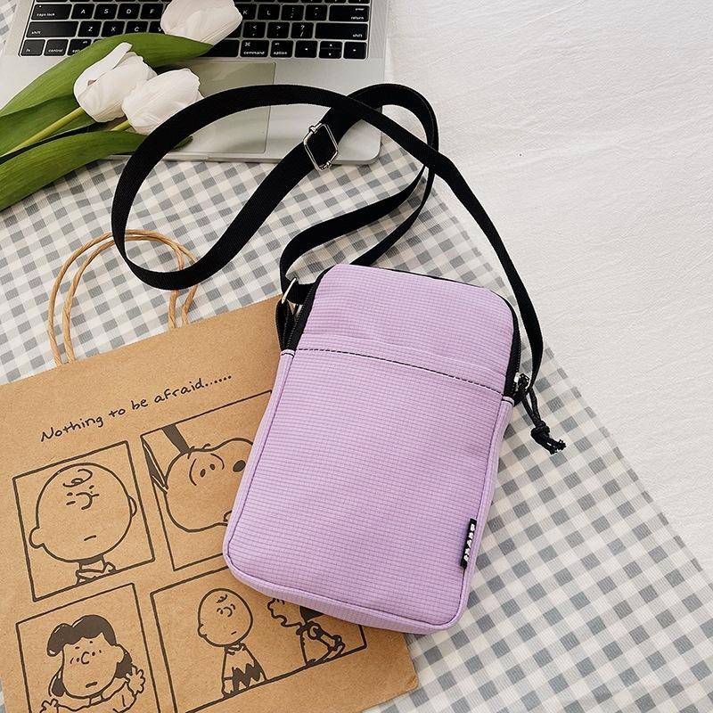 Neue Mode Handy Tasche frauen Messenger Tasche Alle-spiel Mini Kleine Umhängetasche Hängenden Hals Geldbörse Vertikale Handtasche 20x13x4cm violett von Joom DACH