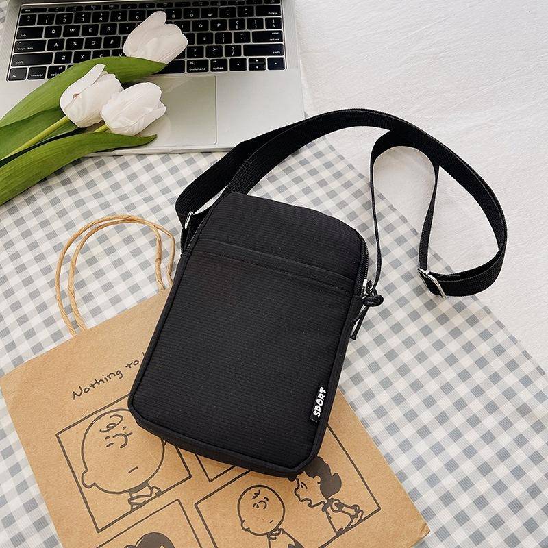 Neue Mode Handy Tasche frauen Messenger Tasche Alle-spiel Mini Kleine Umhängetasche Hängenden Hals Geldbörse Vertikale Handtasche 20x13x4cm schwarz von Joom DACH