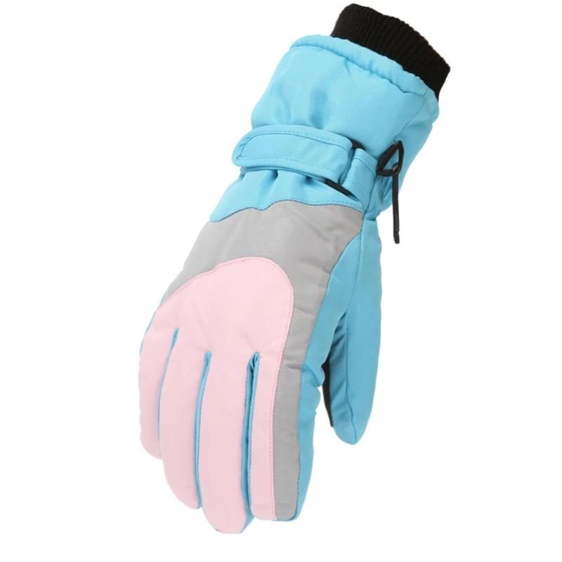 Neue Mode Kinder Kinder Winter Schnee Warme Handschuhe Jungen Mädchen Ski Winddicht Wasserdicht Verdicken Handschuhe Halten Finger Warm for M 7 to 11 years von Joom DACH