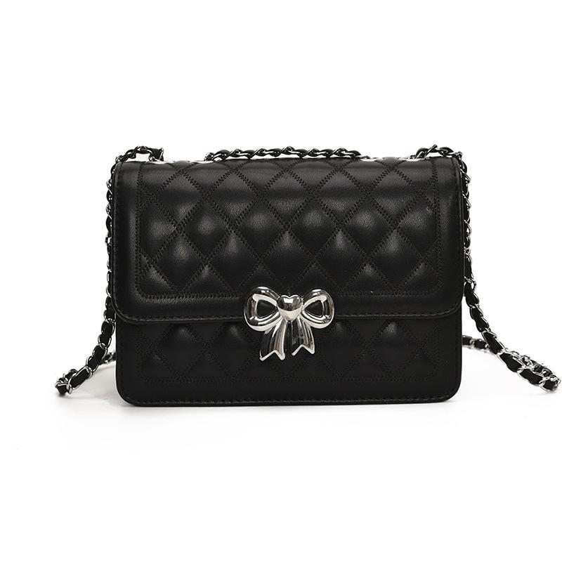 Neue Mode Kleine quadratische Tasche Damen Vielseitige Schulter-Umhängetasche schwarz von Joom DACH