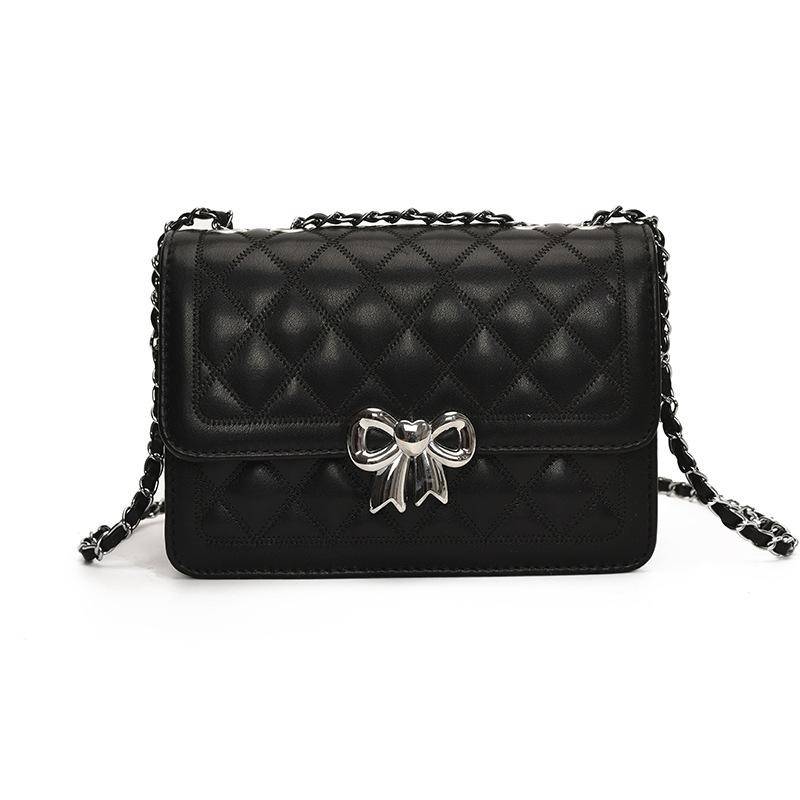 Neue Mode Kleine quadratische Tasche Damen Vielseitige Schulter-Umhängetasche schwarz von Joom DACH