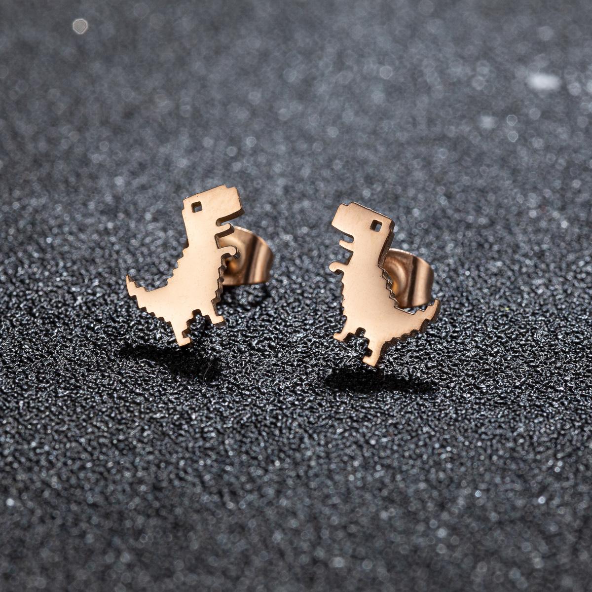 Neue Mode Minimalistische Mini Dinosaurier Ohrringe 1 Paar Niedlicher Stil Weiblich Mädchen Schmuck Tägliche Accessoires Geschenk Auswahl von Joom DACH