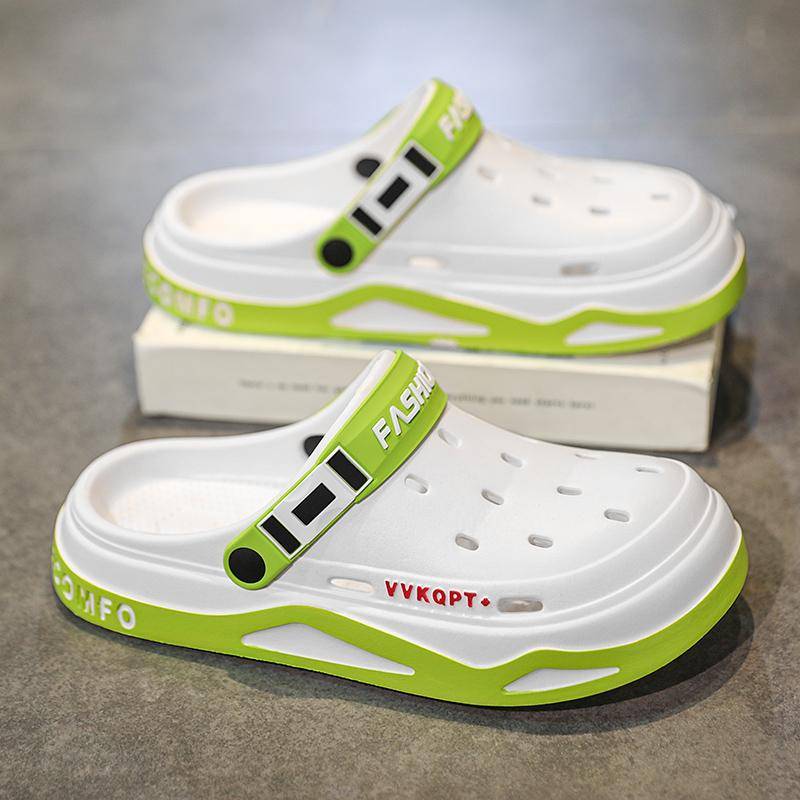 Neue Mode Sandalen Herren EVA lässig bequeme Loch Gartenschuhe Outdoor Herren Strand Sandalen Indoor Home Unisex Hausschuhe 44-45 von Joom DACH