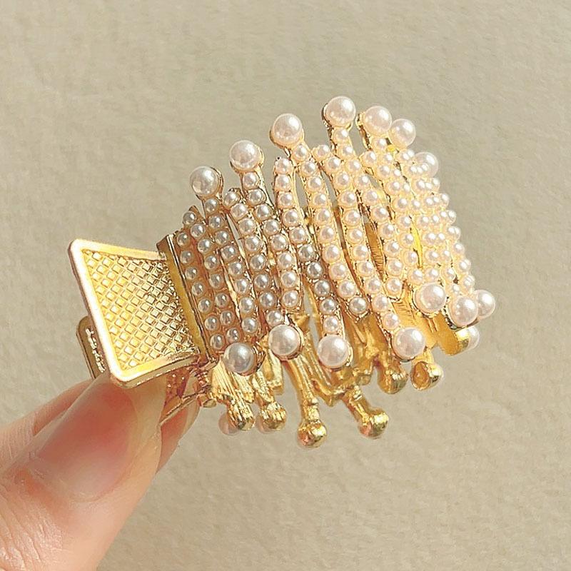 Neue Mode Strass Haar Clip Klaue Für Frauen Metall Kleine Pferdeschwanz Haar Krabben Dicke Haarnadeln Französisch Kopfschmuck Haar Zubehör seife von Joom DACH