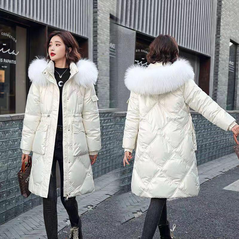 Neue Mode Verdickte Winter Unten Baumwolle Gepolsterte Kleidung Außerhalb Frauen Ausländischen Jacke M weiß von Joom DACH