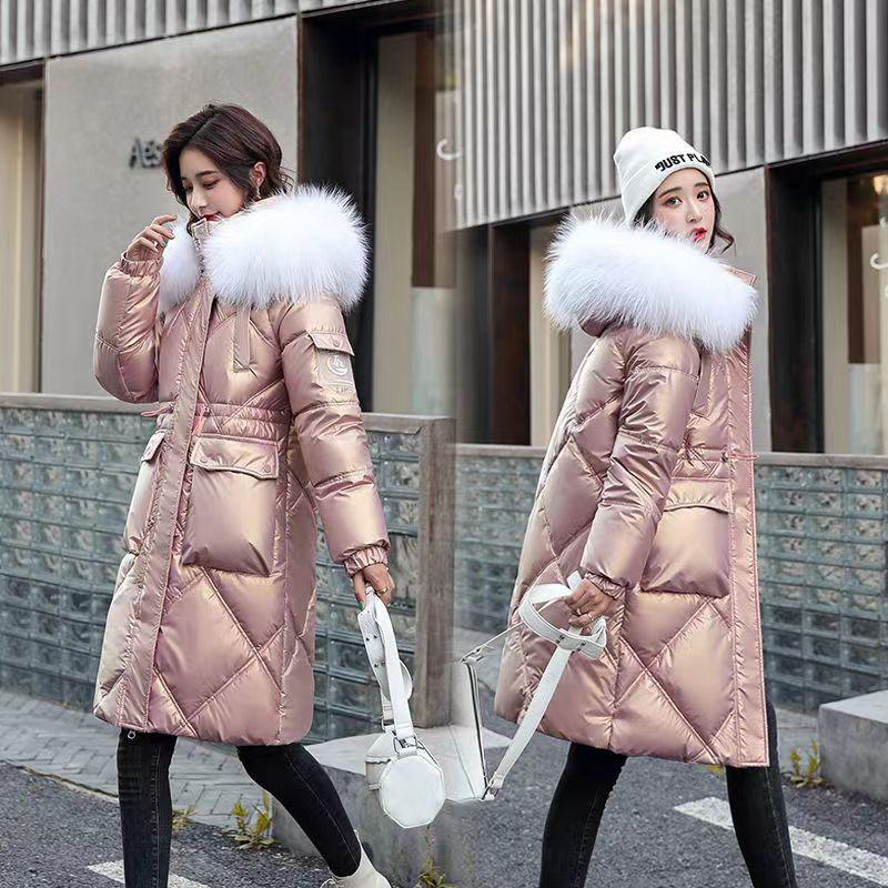 Neue Mode Verdickte Winter Unten Baumwolle Gepolsterte Kleidung Außerhalb Frauen Ausländischen Jacke XXXL rosa von Joom DACH