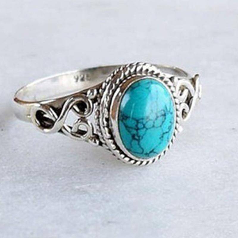 Neue Mode Vintage natürliche Türkis Ring Hochzeit Verlobung Ehering Schmuck Geburtstag Party Jahrestag Geschenk 11 von Joom DACH