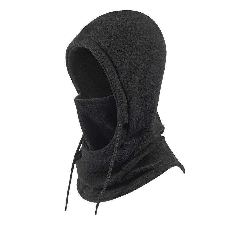 Neue Mode Warme Kappe Winter Männer Frauen Hut Wasserdicht Thermische Polar Fleece Sturmhaube Hut Mit Kapuze Halswärmer Wanderung Radfahren Kappe schwarz von Joom DACH